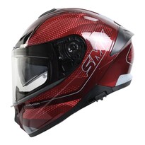 Casco Smk Typhoon Rojo Mystic Gl336 Cerrado Svs Rojo