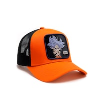 Gorra Goku Snapback Ajustable Dragon Ball Azul Naranja