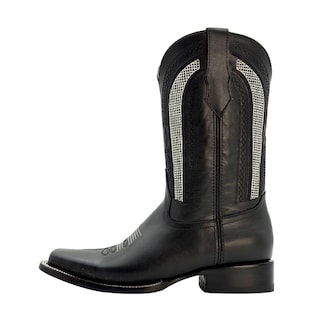 Foto 3 | Foto 3 | Bota Vaquera Calzado del Bajío Negra Piel Suela Cuero Rodeo para Hombre