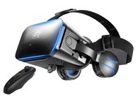 Lentes De Realidad Virtual Gafas 3d Con Audifonos Modelo Negro