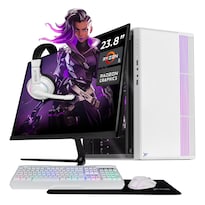 Computadora Escritorio Completa Xtreme Pc Gaming Vega 11 Ryzen 5 3400g 16gb Ssd 1tb Monitor 23.8 Wifi Gaming Ligero Y Estudio