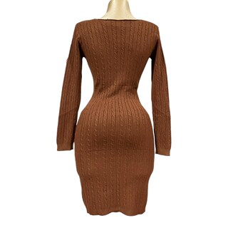 Foto 7 | Foto 7 | Vestido Tejido Ocre Para Dama Mussi