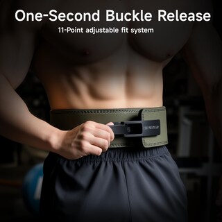 Foto 4 | Foto 4 | Cinturón De Levantamiento De Pesas Manueklear 10 Cm De Ancho Y 1 3 Cm De Grosor Con Hebilla De Palanca - Venta Internacional.