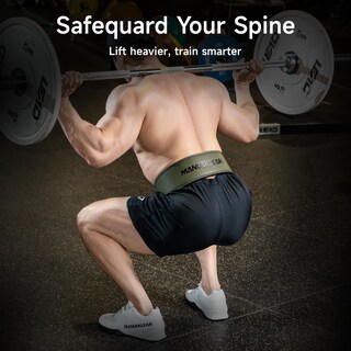 Foto 5 | Foto 5 | Cinturón De Levantamiento De Pesas Manueklear 10 Cm De Ancho Y 1 3 Cm De Grosor Con Hebilla De Palanca - Venta Internacional.