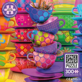 Foto 2 | Foto 2 | Jigsaw Puzzle Ceaco Rainbow - Tazas De Té (300 Piezas) - Venta Internacional.