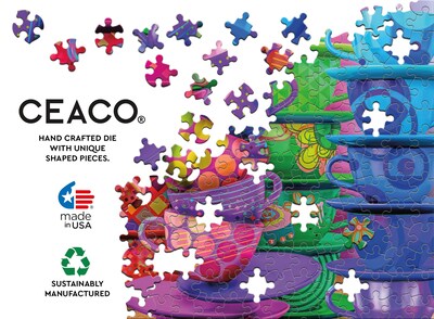 Foto 6 | Foto 6 | Jigsaw Puzzle Ceaco Rainbow - Tazas De Té (300 Piezas) - Venta Internacional.