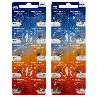 Foto 1 | Foto 1 | Batería Para Reloj Renata 317 Sr516sw 1.55v Óxido De Plata (20 Unidades) - Venta Internacional.