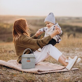 Foto 6 | Foto 6 | Bolsa Térmica Mancro Para Leche Materna Para 4 Biberones Gris - Venta Internacional.