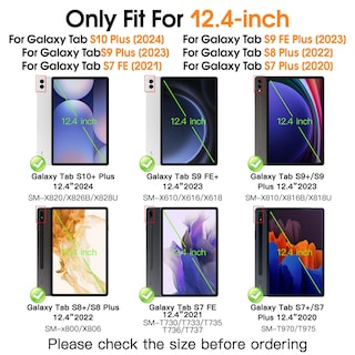 Foto 2 | Foto 2 | Funda Para Tablet Braecnstock Para Samsung Galaxy Tab S10+ 12.4 (es_mx) - Venta Internacional.