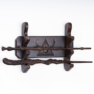 Foto 1 | Foto 1 | Soporte De Madera Artesanal Para Varitas Mágicas De 3 Niveles En Color Negro - Venta Internacional.