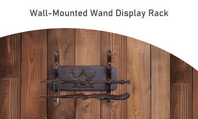 Foto 3 | Foto 3 | Soporte De Madera Artesanal Para Varitas Mágicas De 3 Niveles En Color Negro - Venta Internacional.