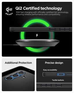 Foto 3 | Foto 3 | Funda Spigen Thin Fit Magfit Para Galaxy S25 - Negra - Venta Internacional.