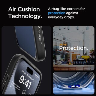 Foto 5 | Foto 5 | Funda Para Celular Spigen Iphone 15 Pro Ultra Hybrid Negro Mate - Venta Internacional.