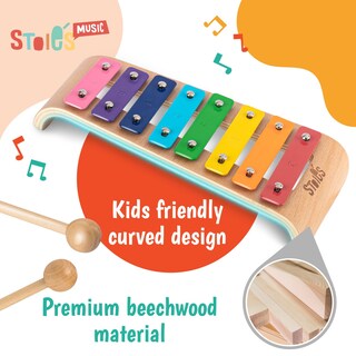 Foto 3 | Foto 3 | Xilófono De Madera De 8 Notas En Do Mayor Arcoíris De Stoie - Venta Internacional.