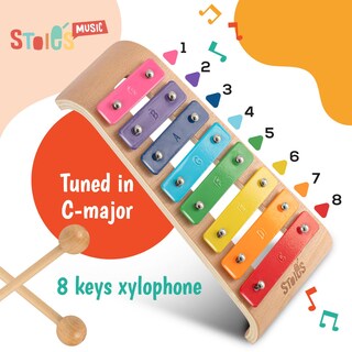 Foto 6 | Foto 6 | Xilófono De Madera De 8 Notas En Do Mayor Arcoíris De Stoie - Venta Internacional.