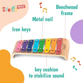 Foto 7 | Foto 7 | Xilófono De Madera De 8 Notas En Do Mayor Arcoíris De Stoie - Venta Internacional.