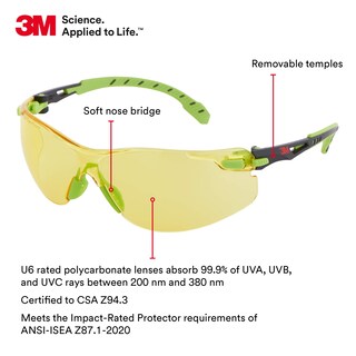 Foto 2 | Foto 2 | Gafas De Seguridad 3m Solus Serie 1000 Ansi Z87 Antivaho - Venta Internacional.