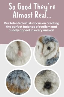 Foto 3 | Foto 3 | Peluche De Lechuza Común Living Nature - Juguete Esponjoso De 15 Cm Para Niños - Venta Internacional.