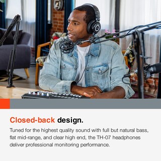 Foto 4 | Foto 4 | Audífonos Tascam Th-07 Para Monitor De Estudio Negro 50 Mm - Venta Internacional.