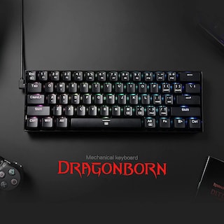 Foto 2 | Foto 2 | Teclado Gaming Redragon K630 Dragonborn 60% Rgb Brown Switch - Venta Internacional.