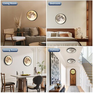 Foto 7 | Foto 7 | Lámpara De Pared Lediary Luna Regulable 30 Cm Con Control Remoto - Venta Internacional.