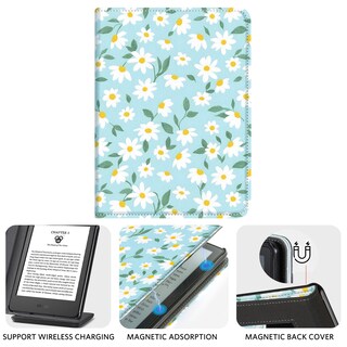 Foto 3 | Foto 3 | Funda Cobak Para Lector Electrónico De 6 Pulgadas Cubierta Inteligente De Cuero Pu Azul - Venta Internacional.