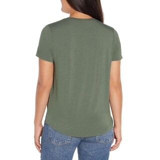 Foto 2 | Foto 2 | Remera Favorita De Cuello En V Para Mujer Gap Verde Endivia Xl - Venta Internacional.