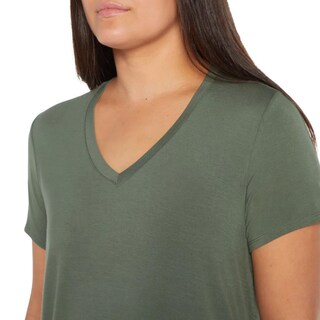 Foto 3 | Foto 3 | Remera Favorita De Cuello En V Para Mujer Gap Verde Endivia Xl - Venta Internacional.