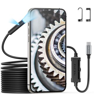 Foto 1 | Foto 1 | Cámara Endoscópica Teslong Con Doble Lente 5m Impermeable Usb-c Con Luz - Venta Internacional.