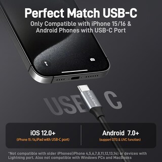 Foto 3 | Foto 3 | Cámara Endoscópica Teslong Con Doble Lente 5m Impermeable Usb-c Con Luz - Venta Internacional.