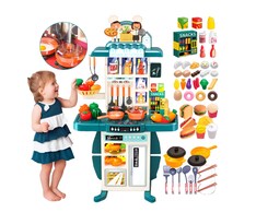 Cocina Para Niños Con Luces Y Sonidos Color Azul