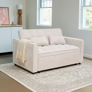 Foto 4 | Foto 4 | Sofá Cama Beige 2 En 1 Ilios Innova Diseño Moderno Multifuncional Con Ruedas Bolsillos Laterales Y Cojines