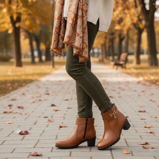 Foto 2 | Foto 2 | Botín Vestir Dama Nick & Wick Modelo 4433 Marrón Elegante - Cómodo - Formal