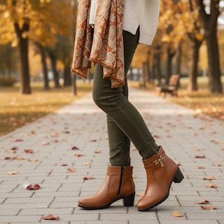 Foto 2 | Foto 2 | Botín Vestir Dama Nick & Wick Modelo 4433 Marrón Elegante - Cómodo - Formal