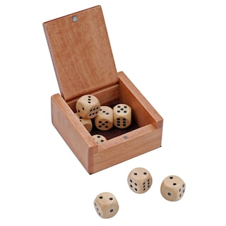 Foto 1 | Foto 1 | Caja De Dados De Madera Con 8 Dados De Madera Para Juegos - Venta Internacional.