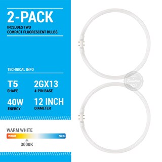 Foto 2 | Foto 2 | Círculo Fluorescente Kor Fc40t5/830-12 T5 40w 3000k Base 2gx13 - Venta Internacional.