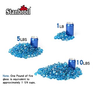 Foto 3 | Foto 3 | Fire Glass Stanbroil Diamonds Con Brillo Azul Caribeño 4 5 Kg - Venta Internacional.