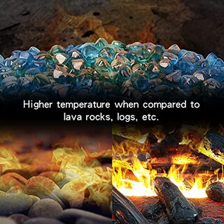 Foto 4 | Foto 4 | Fire Glass Stanbroil Diamonds Con Brillo Azul Caribeño 4 5 Kg - Venta Internacional.