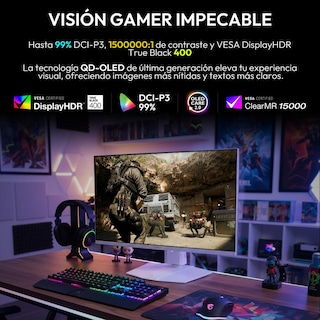 Foto 5 | Foto 5 | Monitor Gamer 27'' Msi Mag 272qpw Qd-oled X28 0.03ms 280hz Wqhd Usb-c Hdmi2.1 Displayport 1.4a Adaptive Sync Blanco