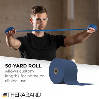 Foto 5 | Foto 5 | Banda De Resistencia Theraband Azul Extra Pesada Rollo De 50 M Sin Látex - Venta Internacional.
