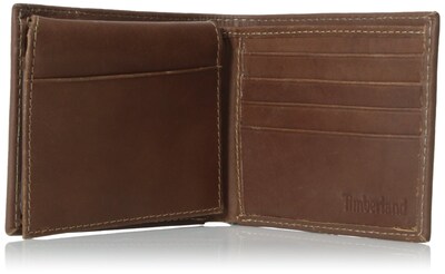 Foto 4 | Foto 4 | Billetera De Cuero Marrón Para Hombre Timberland Con Bolsillo Abatible - Venta Internacional.