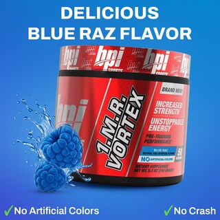 Foto 2 | Foto 2 | Polvo Para Antes Del Entrenamiento Bpi Sports 1.m.r Vortex Blue Raz 50 Serv - Venta Internacional.