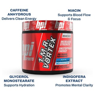 Foto 3 | Foto 3 | Polvo Para Antes Del Entrenamiento Bpi Sports 1.m.r Vortex Blue Raz 50 Serv - Venta Internacional.