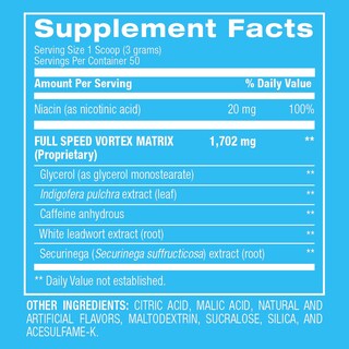 Foto 6 | Foto 6 | Polvo Para Antes Del Entrenamiento Bpi Sports 1.m.r Vortex Blue Raz 50 Serv - Venta Internacional.