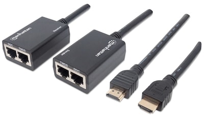 Foto 1 | Foto 1 | Manhattan Extensor Hdmi Por Cat5e/cat6 Distancia Máxima 30 Metros Cables Hdmi Integrados 207386 Negro