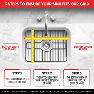 Foto 3 | Foto 3 | Protector De Fregadero Better Houseware Rejilla Metálica En Forma De Almendra 30 X 26 X 2 5 Cm - Venta Internacional.