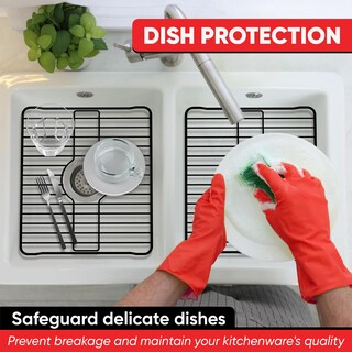 Foto 6 | Foto 6 | Protector De Fregadero Better Houseware Rejilla Metálica En Forma De Almendra 30 X 26 X 2 5 Cm - Venta Internacional.