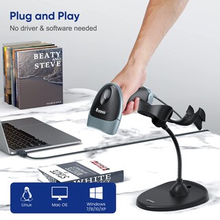 Foto 2 | Foto 2 | Escáner De Códigos De Barras Eyoyo Manual 2d Con Soporte Flexible Y Cable Usb - Venta Internacional.