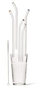 Foto 2 | Foto 2 | Pajillas De Vidrio Reutilizables Extra Anchas Better Houseware - Venta Internacional.