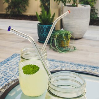 Foto 5 | Foto 5 | Pajillas De Vidrio Reutilizables Extra Anchas Better Houseware - Venta Internacional.